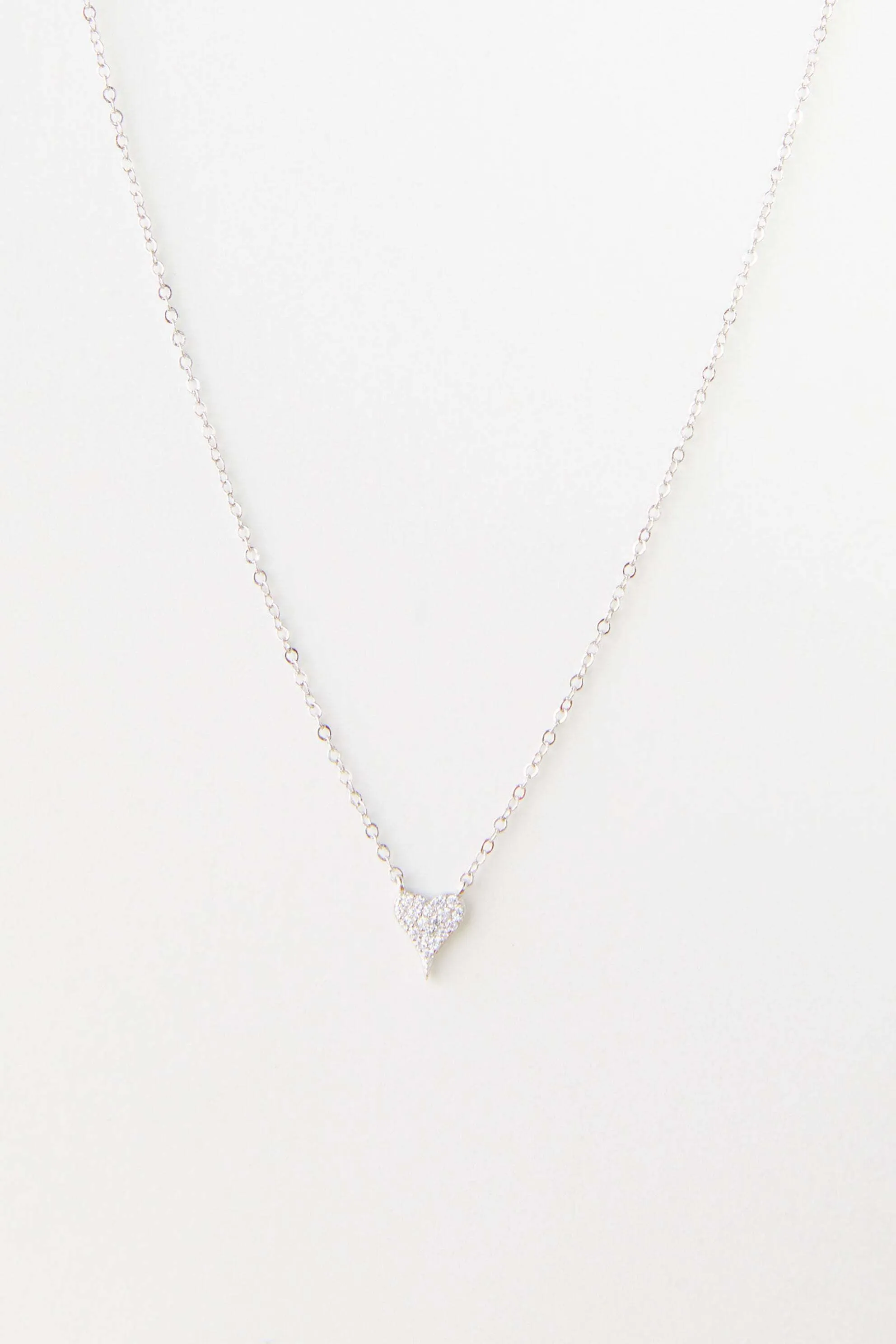 My Love Cubic Zirconia Heart Necklace