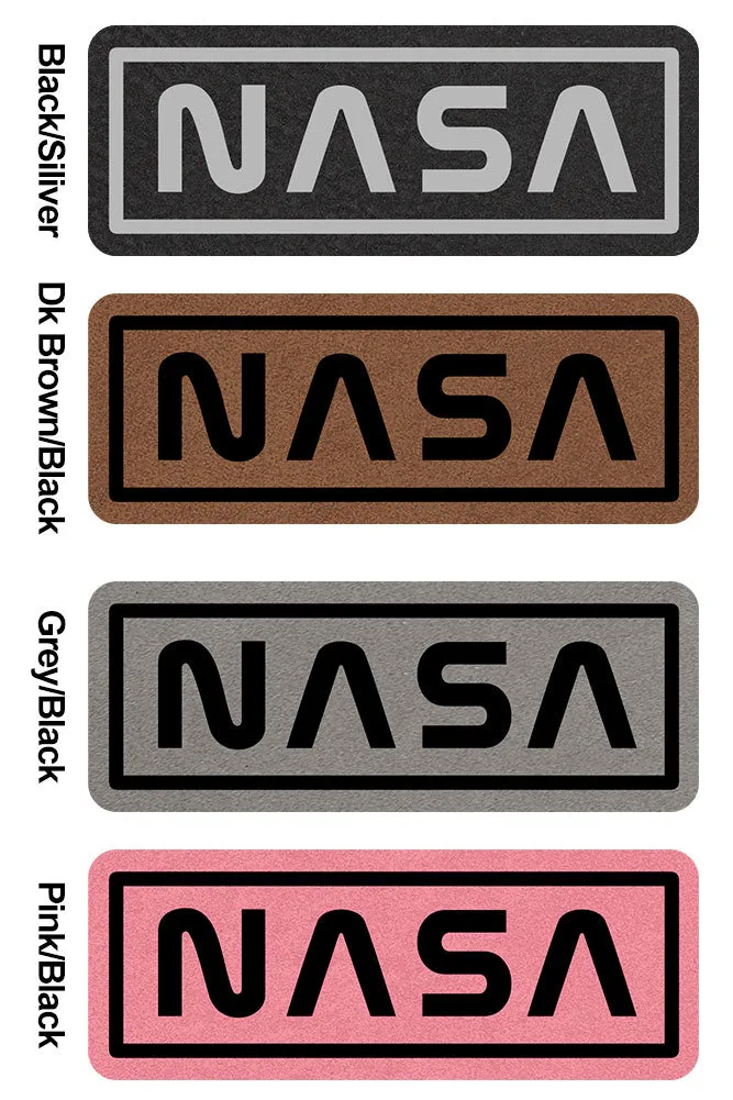 NASA Letter Leatherette Patch Garment Washed Superior Cotton Twill Military Hat for Men and Women