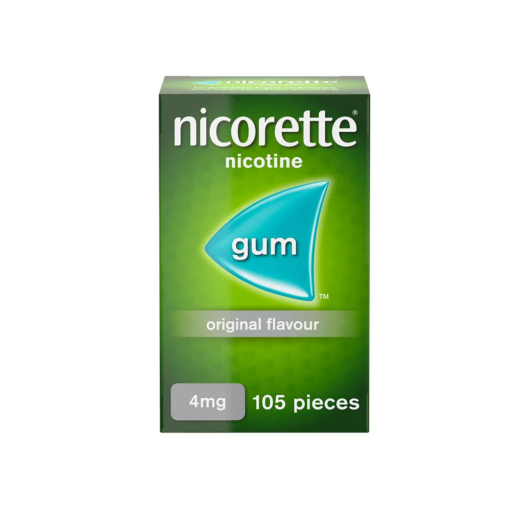 Nicorette Gum Original Flavour Full Strenght 4mg 105 Piece