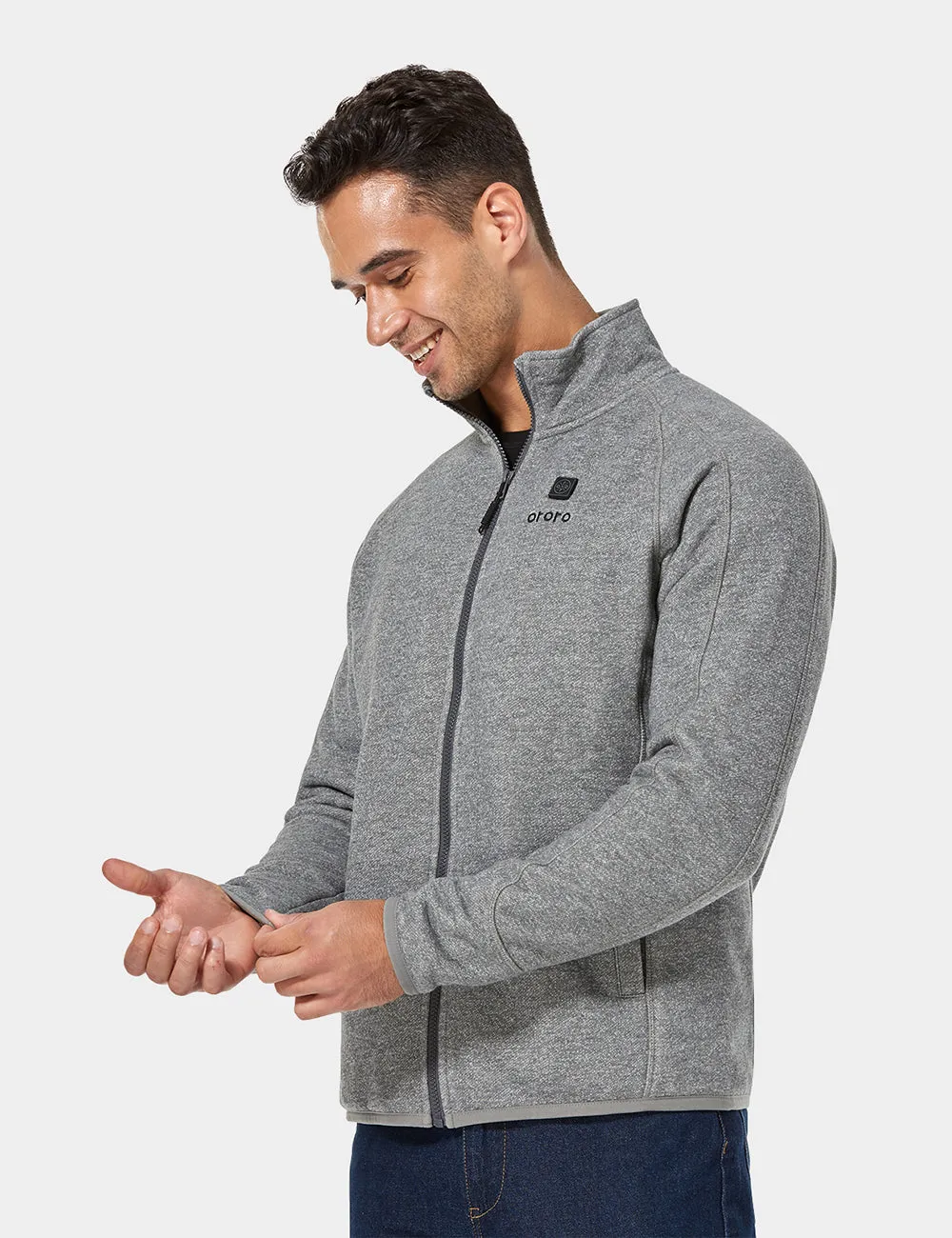 (Open-box) Men's Heated Fleece Jacket (Battery Set Not Included)