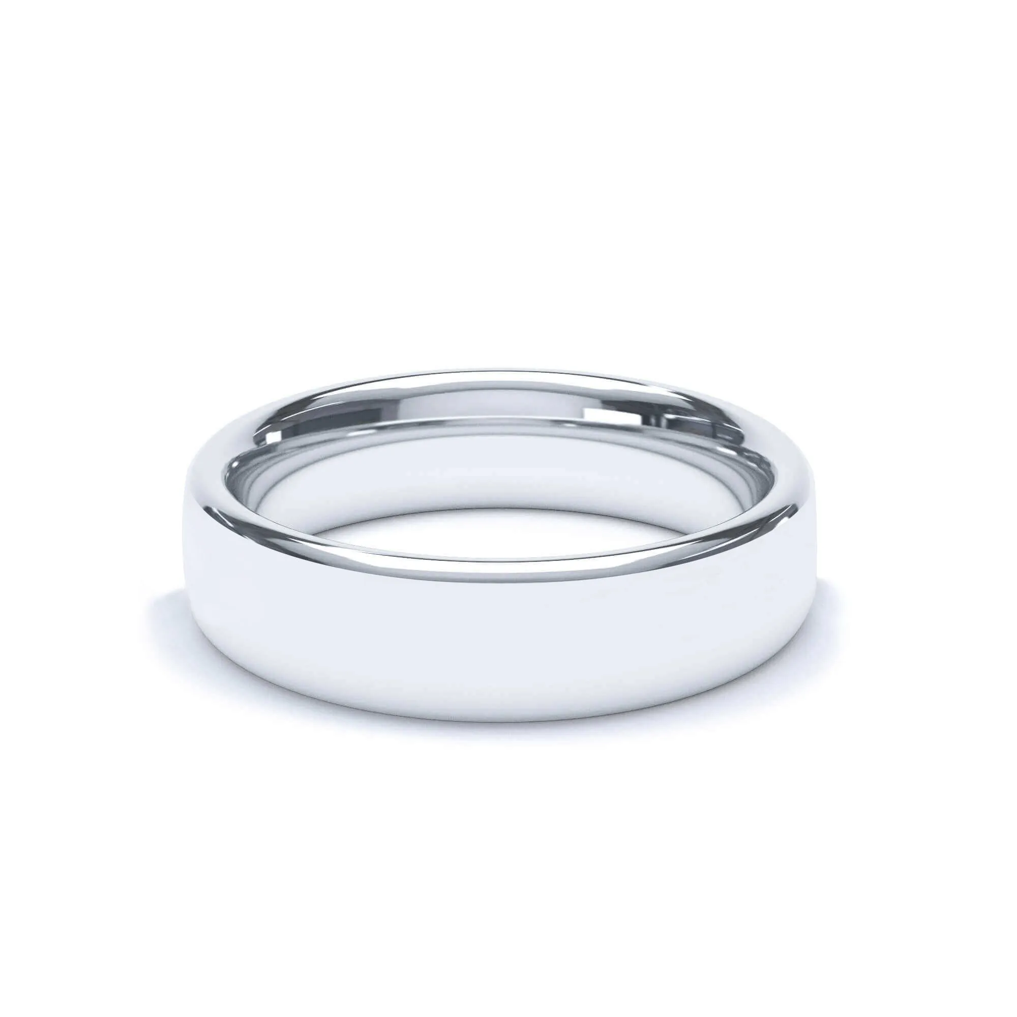 - Oval Profile Wedding Ring 950 Platinum