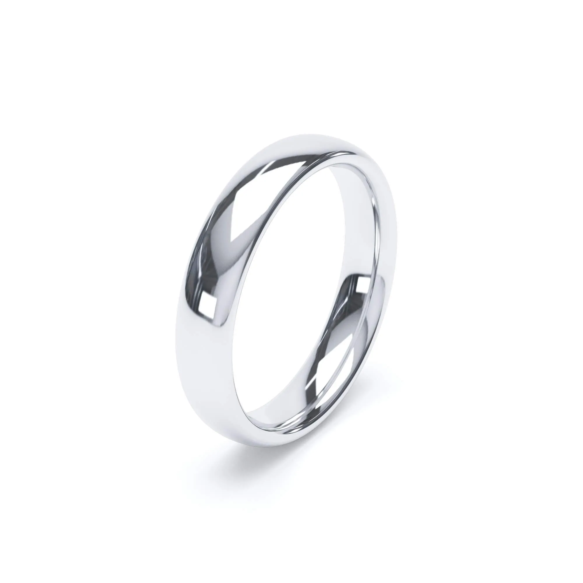 - Oval Profile Wedding Ring 950 Platinum