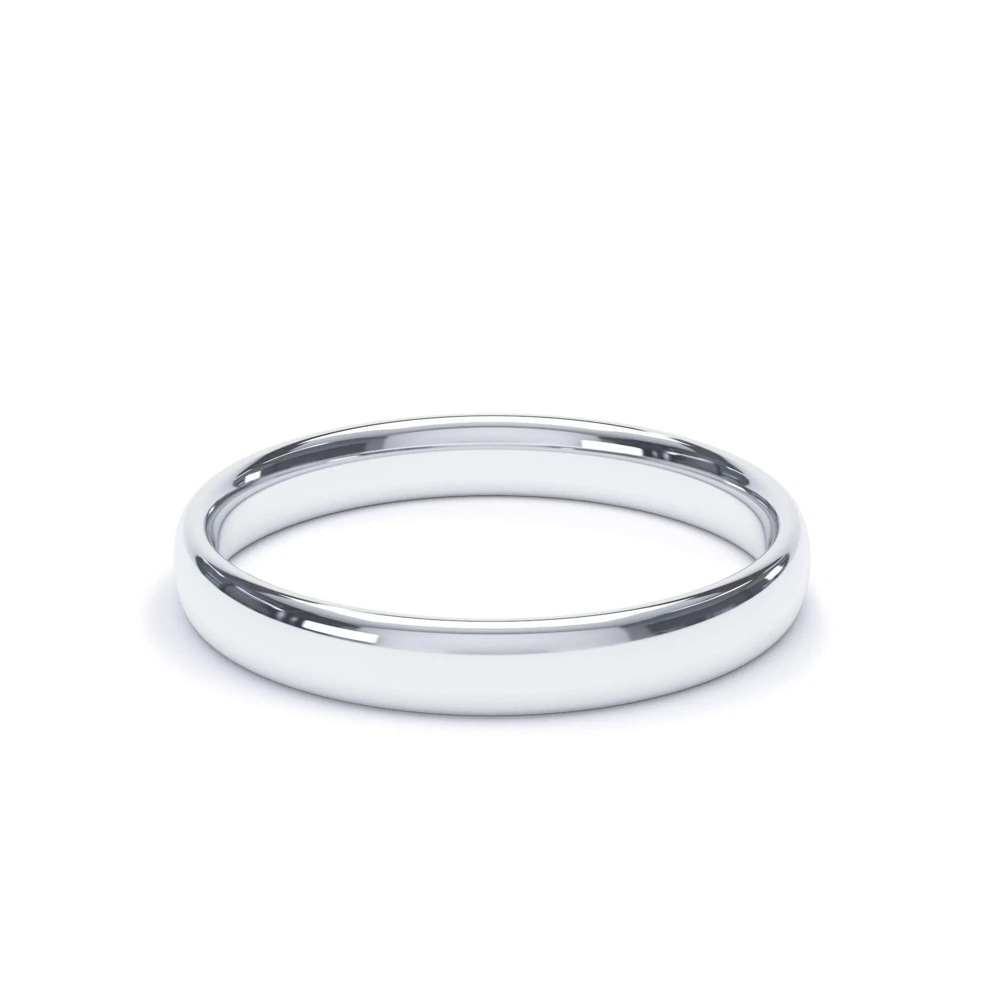 - Oval Profile Wedding Ring 950 Platinum