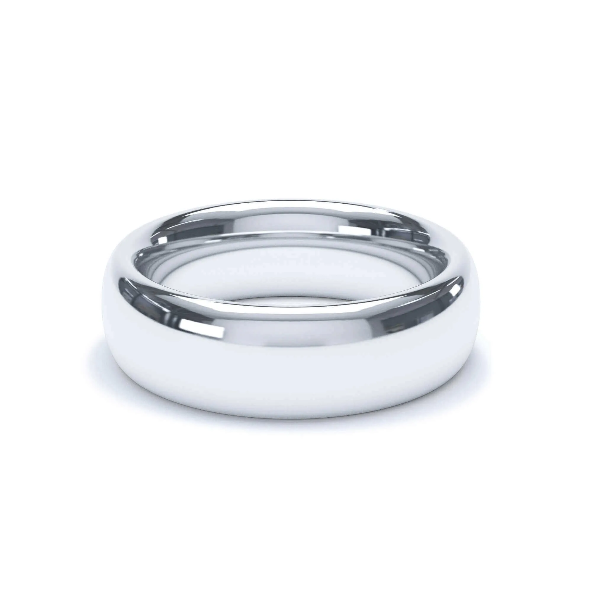 - Oval Profile Wedding Ring 950 Platinum