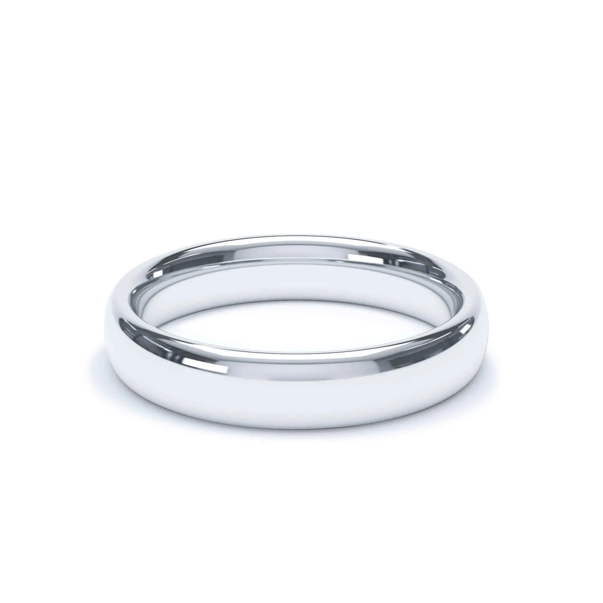 - Oval Profile Wedding Ring 950 Platinum