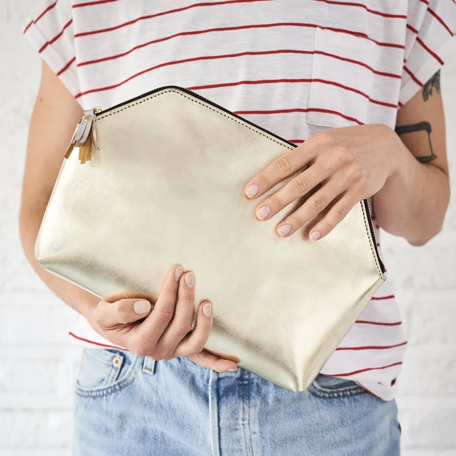 Personalised Leather Toiletry Bag with Secret Message