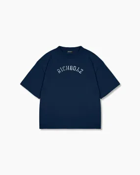 Premium Box Tee - Navy Blue