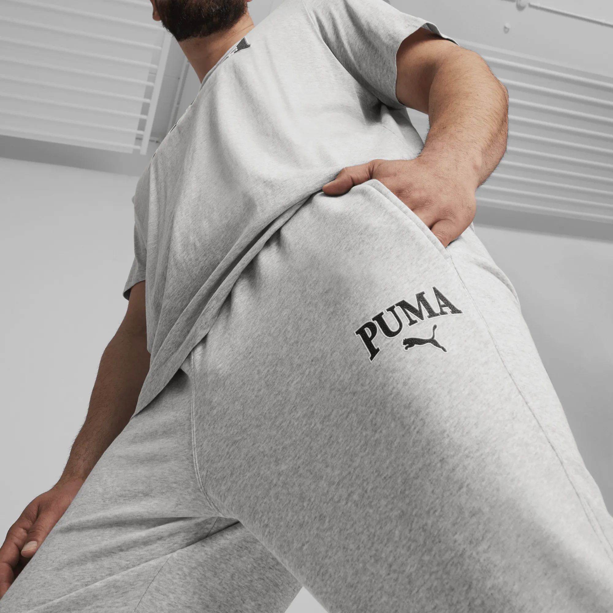 PUMA SQUAD Sweatpants TR cl Light Gray H