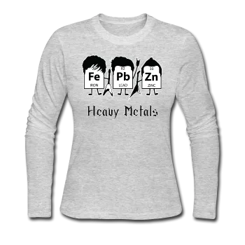 "Heavy Metals" - Women's Long Sleeve T-Shirt