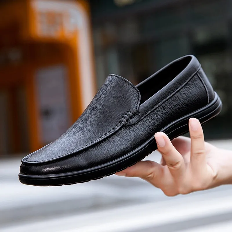 RAX Plain Leather Loafers