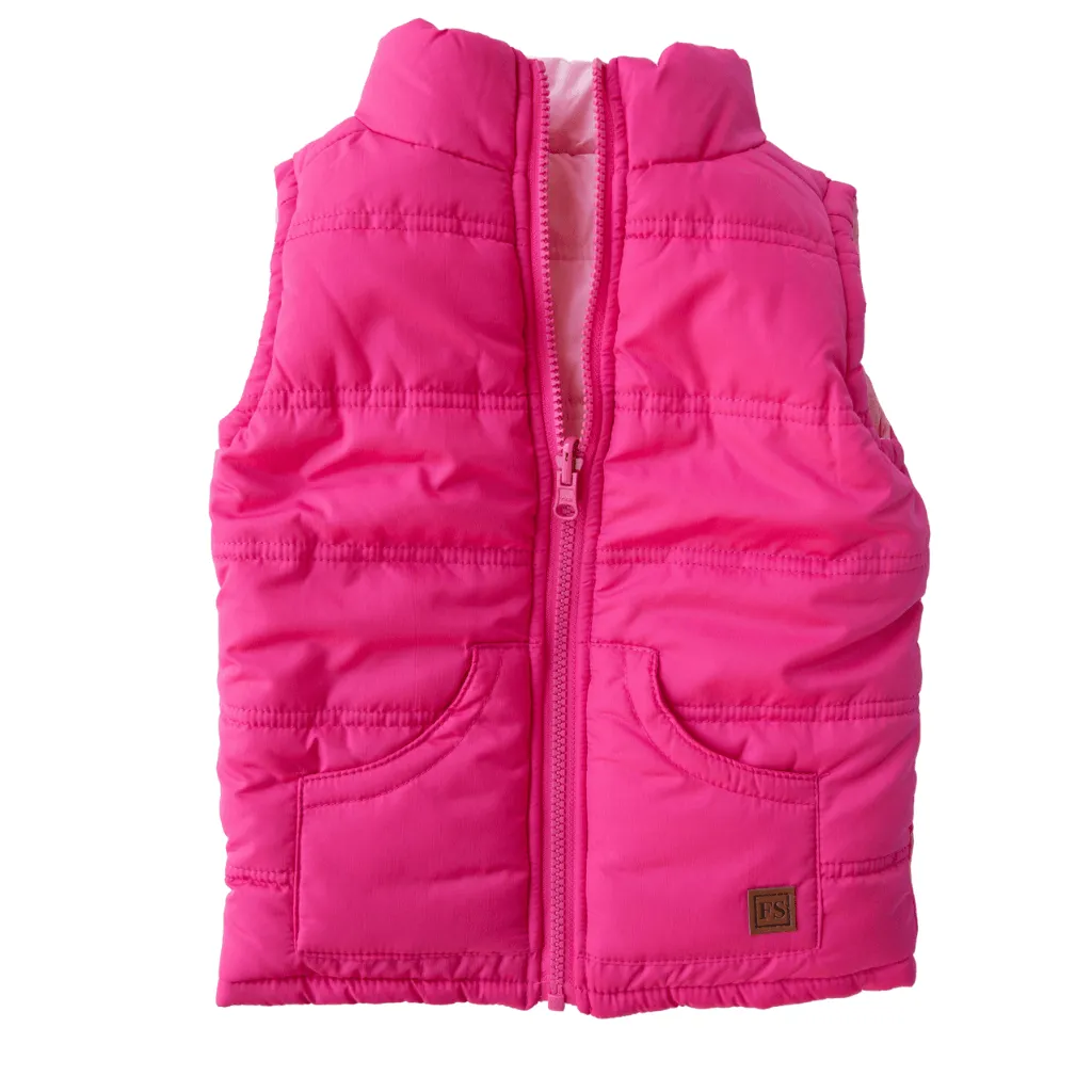 Reversible Vest - Pink Size 5-6 & 8 Only