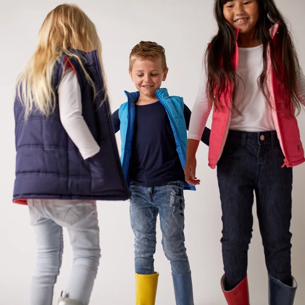 Reversible Vest - Pink Size 5-6 & 8 Only