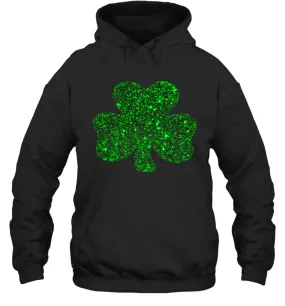 Rish Shamrock St Patrick's Day Glitter Green Lucky Charm Women Hoodie