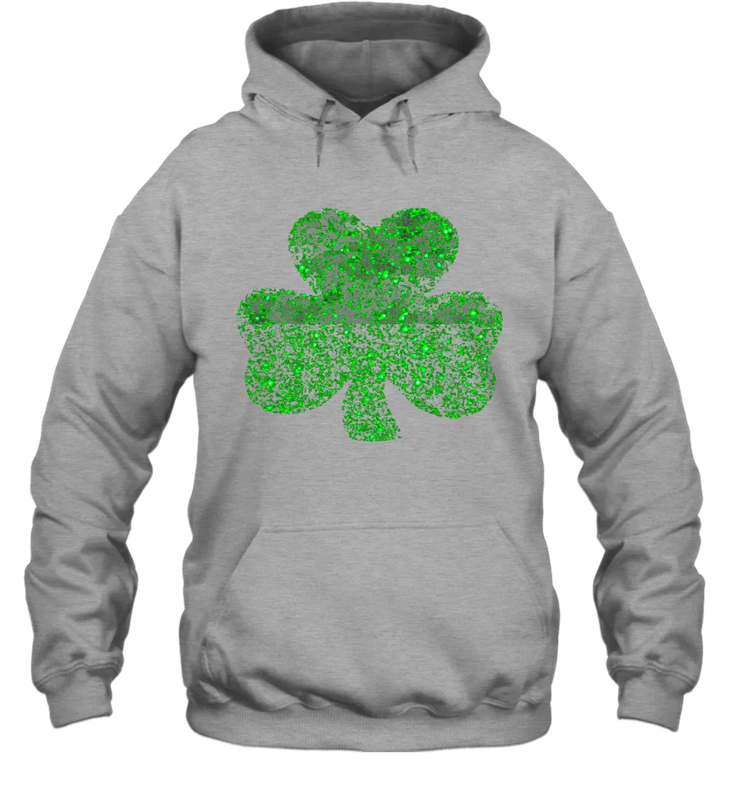 Rish Shamrock St Patrick's Day Glitter Green Lucky Charm Women Hoodie