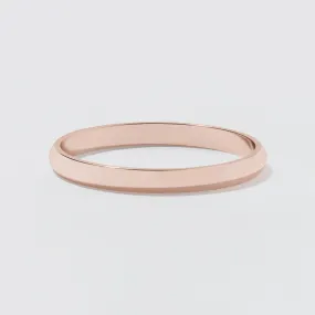 Rose Gold Classic Wedding Band - Polished 2mm