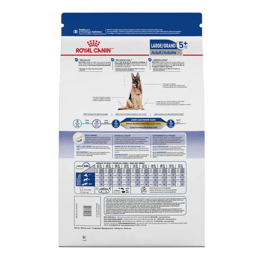 Royal Canin Size Health Nutrition Large Breed Adult 5  Dry Dog Food