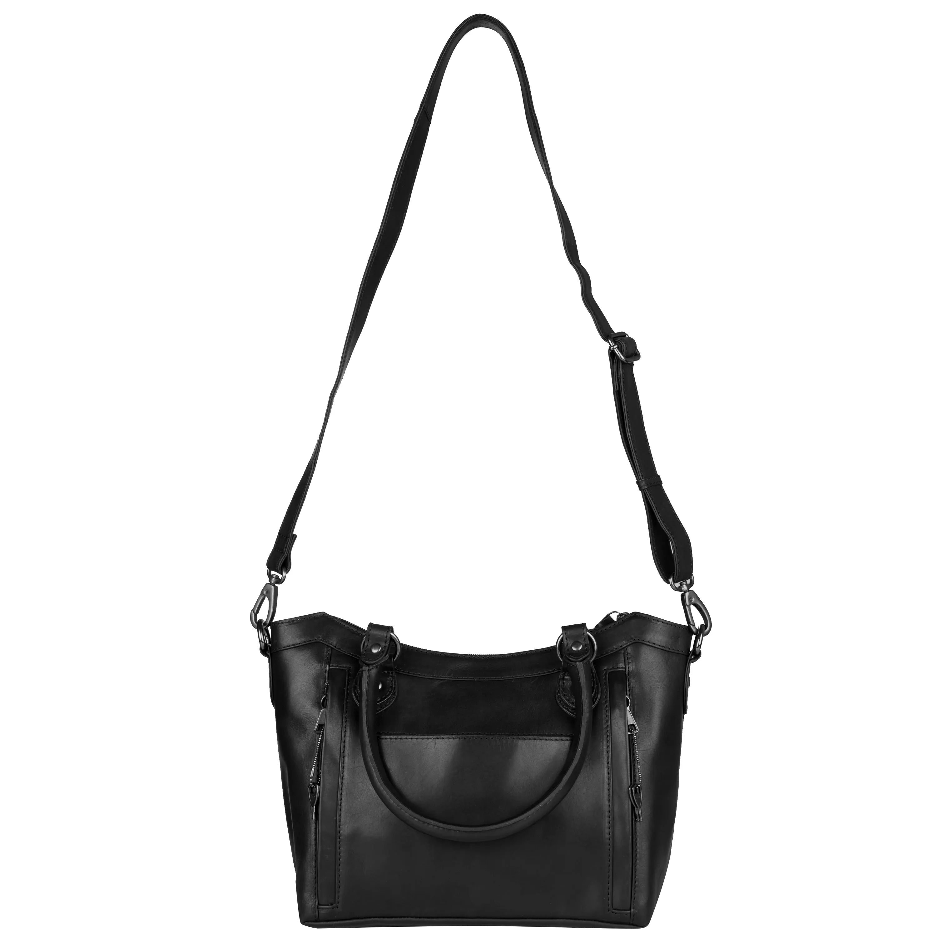 Sadie Leather Concealed Carry Satchel to Crossbody Handbag