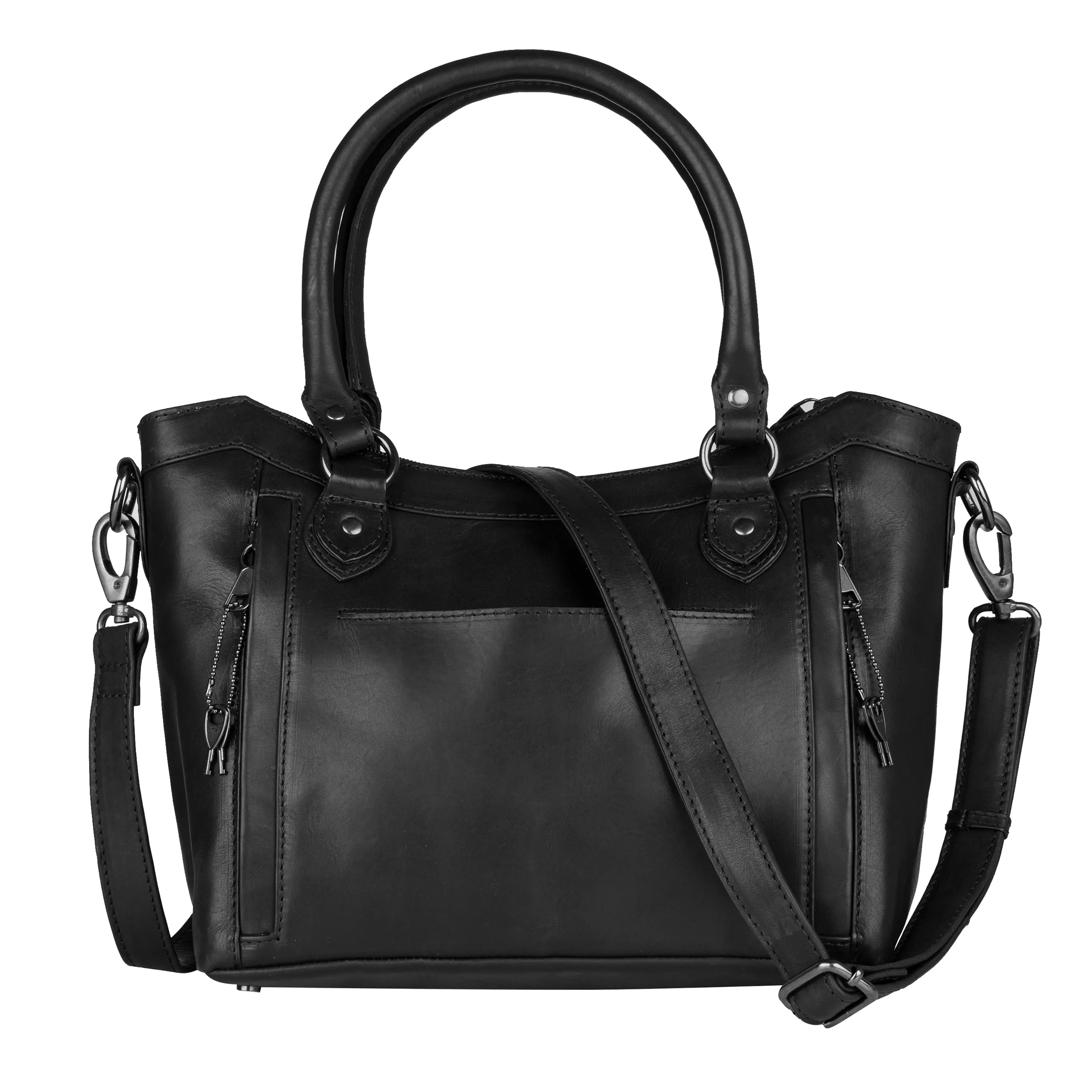 Sadie Leather Concealed Carry Satchel to Crossbody Handbag