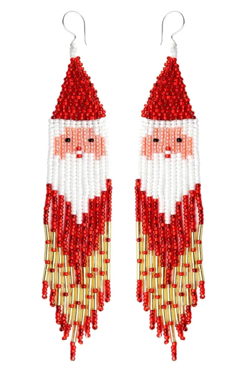 Santa Fringe Earrings