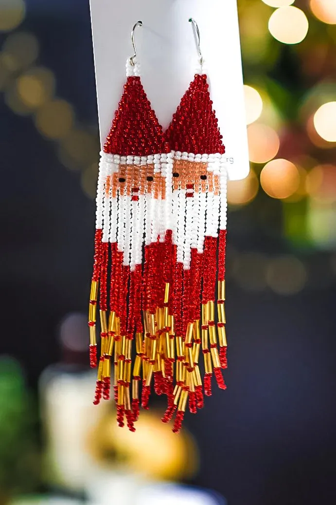 Santa Fringe Earrings