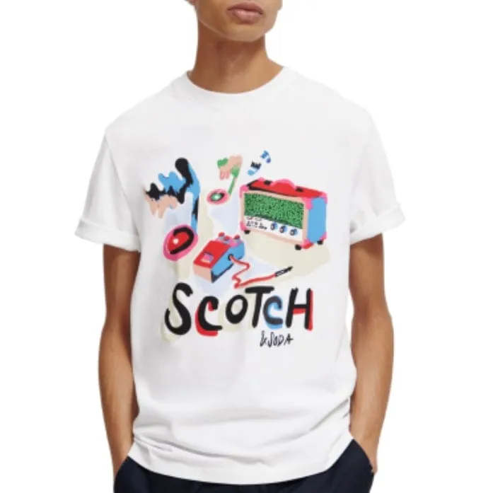 Scotch & Soda Day To Night Aw Tee (White) 173020