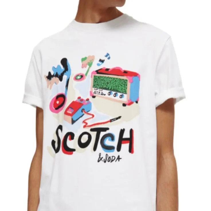 Scotch & Soda Day To Night Aw Tee (White) 173020