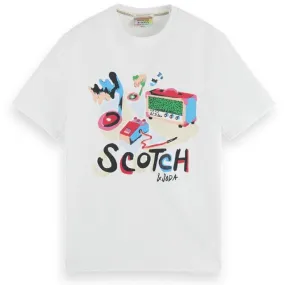 Scotch & Soda Day To Night Aw Tee (White) 173020