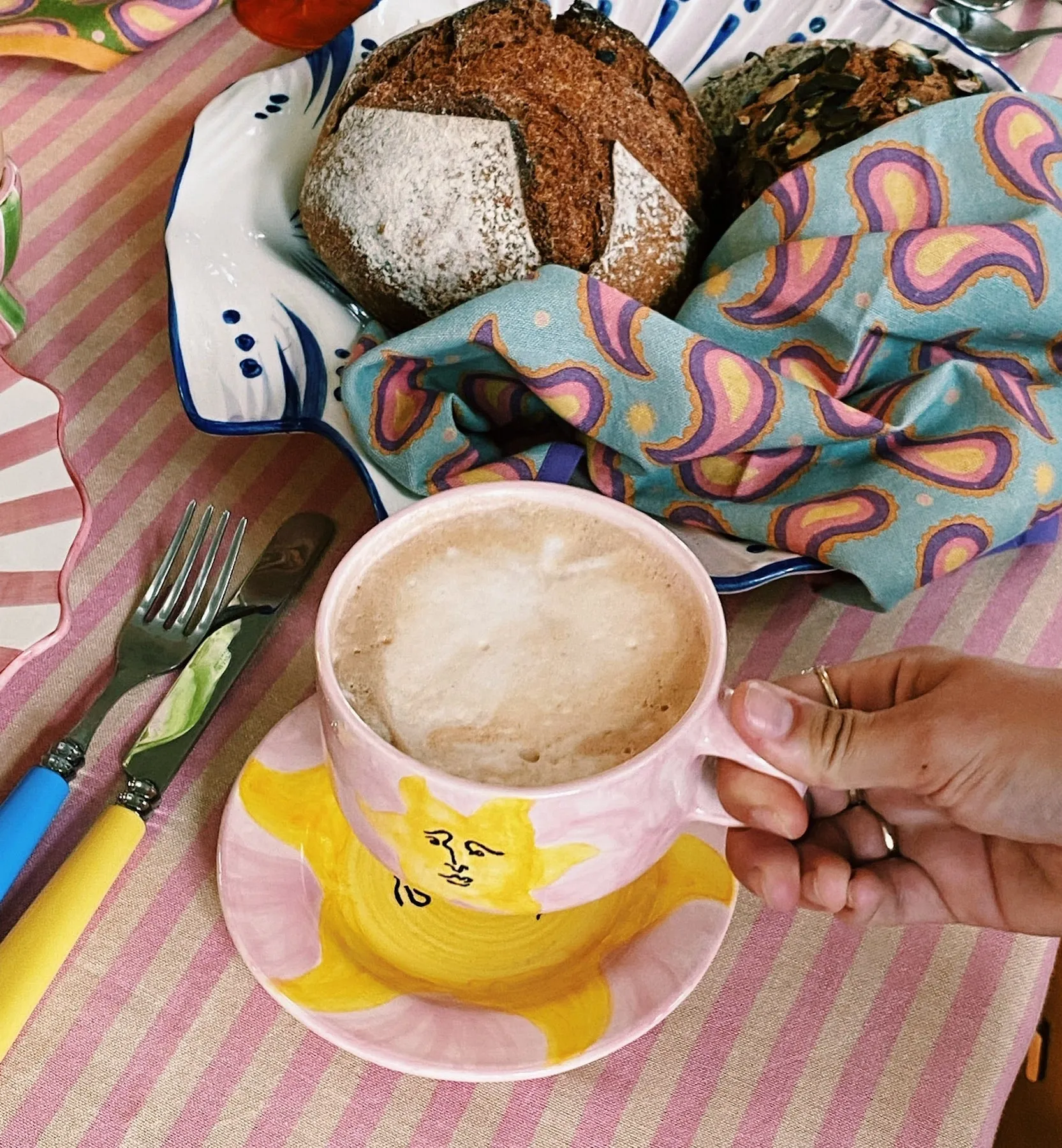 Sunny Side Up Cake Plate