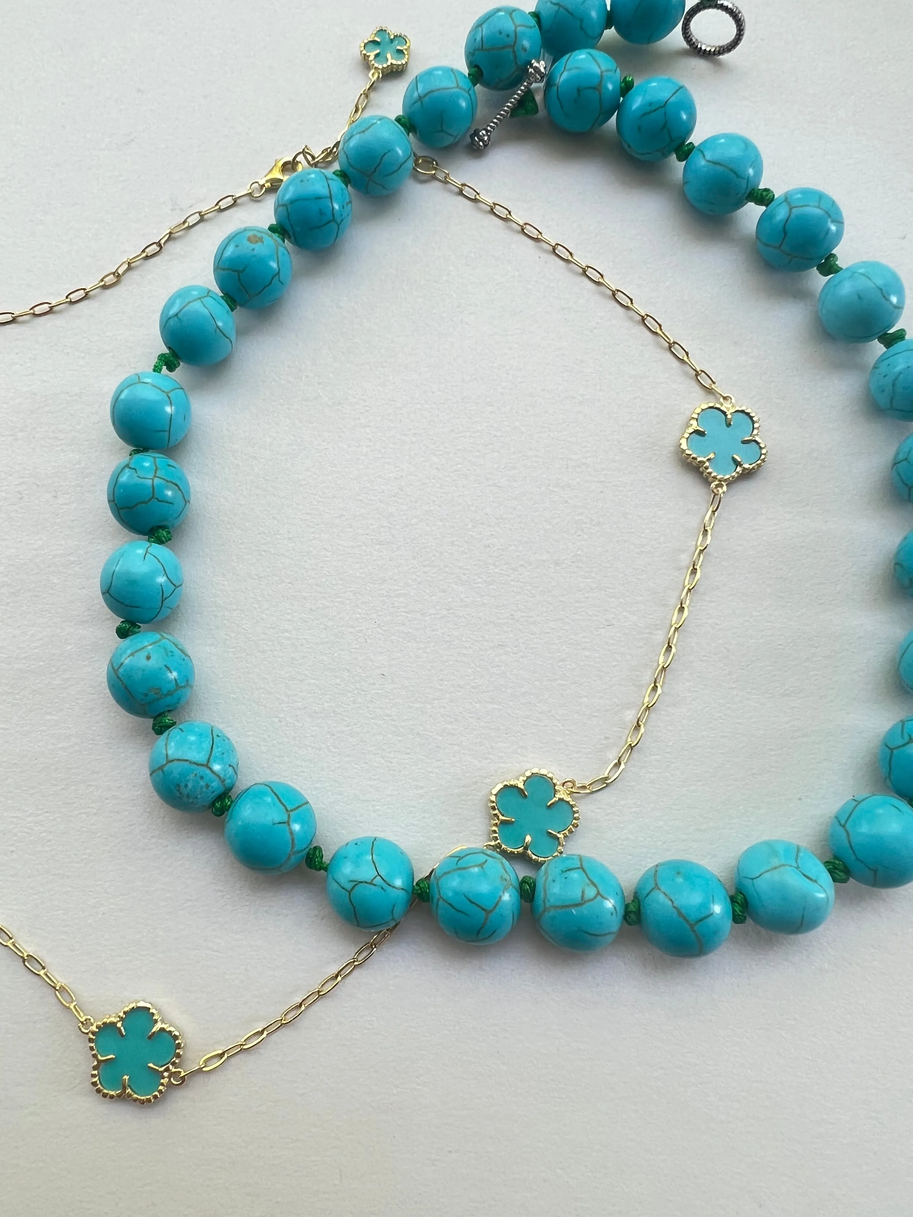 Turquoise Clover Necklace | Bonita