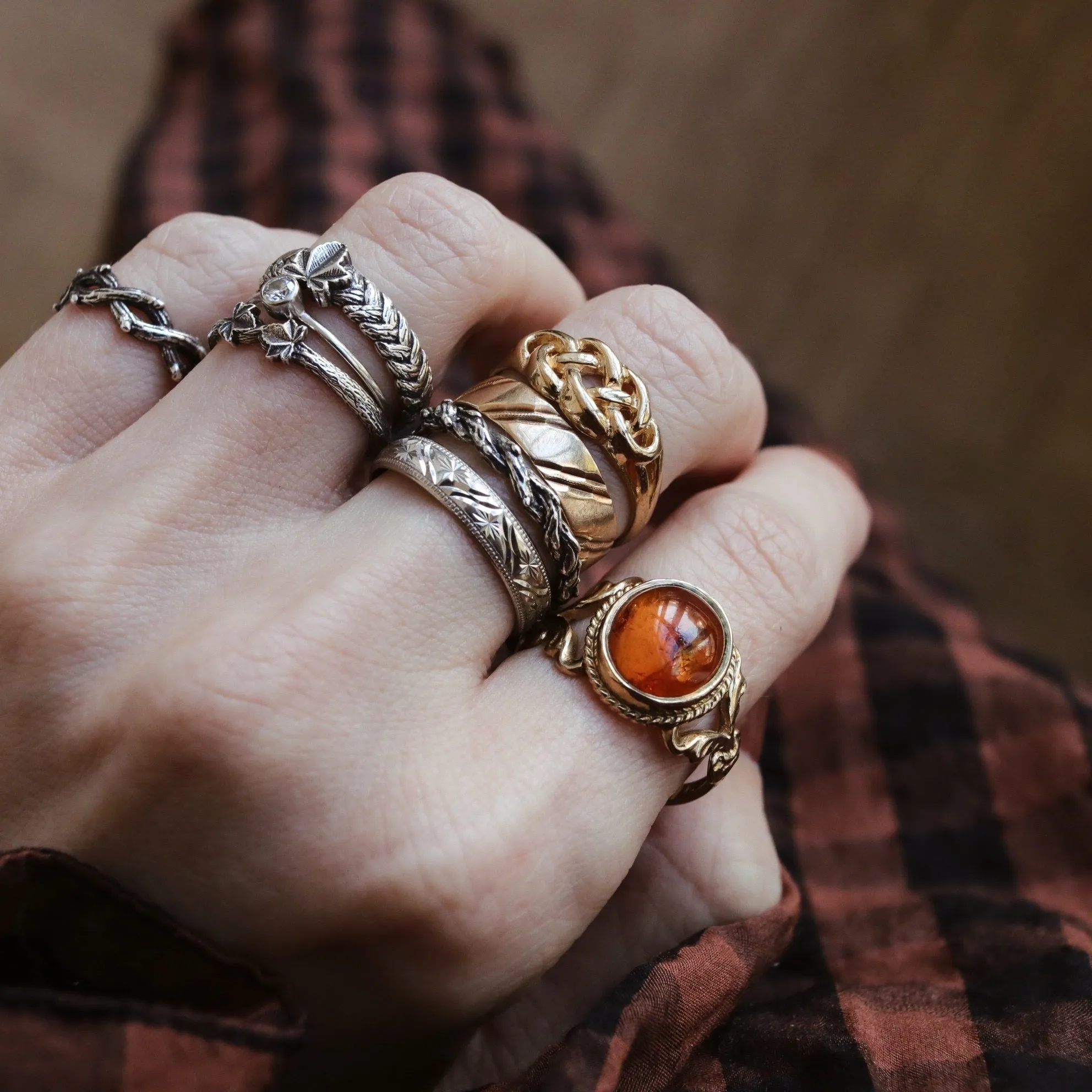 Vintage | Ella Etched Band Ring