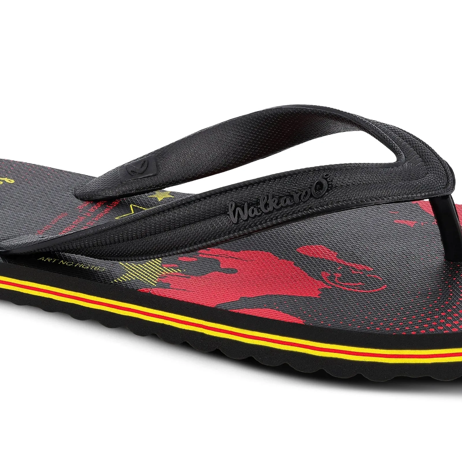 Walkaroo Gents Flip Flop Thong  - HG163 Red Black